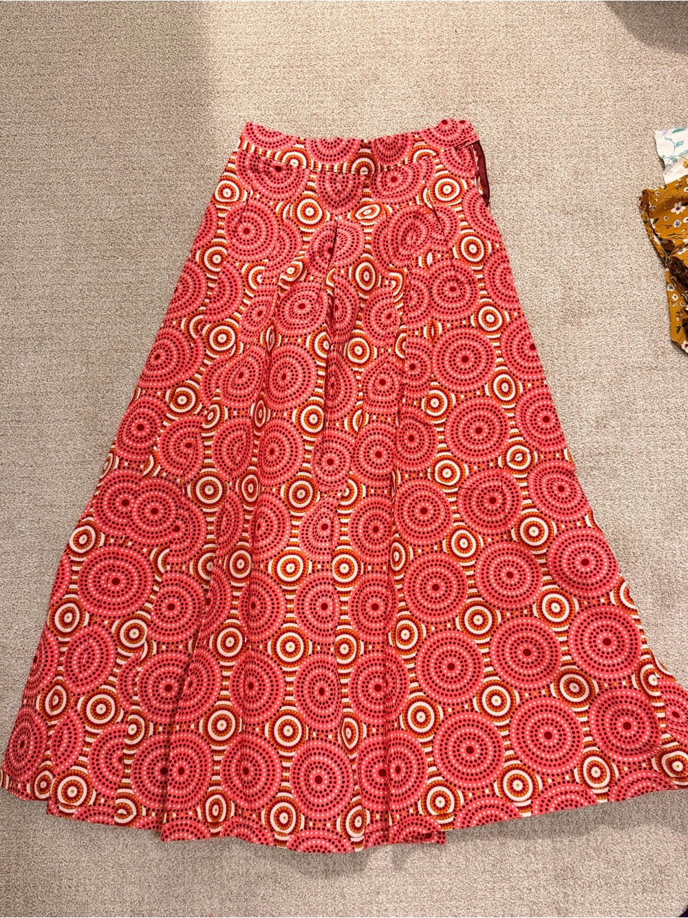 Ethically Made Wax Print Maxi Skirt with Pockets